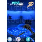 luciole 1 Metre NeoGlow LED Işık Bandı – 12V Tak Çalıştır Mavi Renk 60 Çipli LED Şerit Aydınlatma Seti