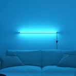 Luciole LED Abajur Aplik Gece Lambası Rgb Lambader 16 Renkli Uzaktan Kumandalı Işık - 1 m - Mavi