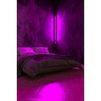 Luciole LED Abajur Aplik Gece Lambası Rgb Lambader 16 Renkli Uzaktan Kumandalı Işık 4 Animasyonlu - 1 m - Mor