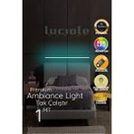 Luciole Led Abajur Aplik Gece Lambası Rgb Lambader 16 Renkli Uzaktan Kumandalı Işık 4 Animasyonlu Ledap23 Beyaz