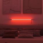 Luciole LED Abajur Aplik Gece Lambası Rgb Lambader 16 Renkli Uzaktan Kumandalı Işık - Kırmızı