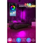 Luciole Led Abajur Aplik Gece Lambası Rgb Lambader 256 Renkli Bluetooth Işık ios/android - 1 m - Çok Renkli
