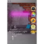Luciole Led Abajur Çubuk Bar Animasyon Renk Uzaktan Kumanda Abpembe Beyaz