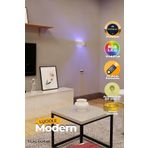 luciole Led Abajur Yatak Oturma Odası Salon Lambası Rgb Işık Çok Renkli Dikdörtgen Kumandalı Ablbm