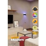 luciole Led Lambader Aplik Yatak Odası Lambası Rgb Işık Çok Renkli Dikdörtgen Uzaktan Kumandalı Dvraplkma