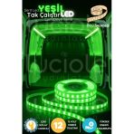 luciole LumiDrive 2m Yeşil 12V Şerit LED – Araç İçi Neon Işık, Kesilebilir, Yapışkanlı, Kablolu Model