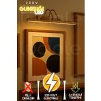 luciole Parlak Gold Kasa Günışığı LED Flüt Tablo Aplik 35 cm | 220V Duvar Işığı | VoltLine Serisi