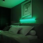Luciole Uzaktan Kumandalı LED Lambader Yatak ve Tv - 4 Animasyon 16 Renk Rgb Çok Renkli - 1 m - Opak Yeşil