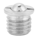LUCKDANO Paslanmaz Çelik Flanşlı Bilyalı Yaylı Piston Seti, Mekanik Cihazlar, Kelepçeler, Kalıplar, Otomatik Makineler vb. Için 5 parçalı Basınç Ve Konumlandırma. (M12*11,5)