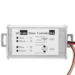 LUCKDANO PWM DC Motor Hız Kontrol Cihazı 20A, Görev Döngüsü Ile Hız Ayarı, Kolay Kurulum Için Metal Kasa, Doğrusal Çıkış Gerilimi, DC Motorlar Için Akım Ayarı, DC9V12V24V48V60V'ye Uygun,