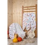 LUCKKA 3'lü Çok Amaçlı Müslin Örtü Seti - 75x75 cm - ZTC100 Desenli 2