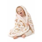 Luckka Puffy Bebek Battaniyesi 70X100 Cm Koyun Tüylü Müslin Battaniye - Ztpuf00 Ayıcık