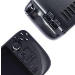 Luck&Link Touchpad Protector Steam Deck Touch Pads ve Back Buttons Koruma Cilt Dokusu Çıkartma SteamDeck Touch Trackpad'ler için (petek siyah, Trackpads + 4 tuş)