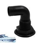 Luckxing Dik Açılı Yat Sintine Drenaj Çıkışı, Deniz Kanalizasyon Drenaj Çıkışı, Marine Rv Yacht için Yeniden Kullanılabilir Taşınabilir Aşınmaya Dayanıklı Drenaj Deniz Aksesuarları