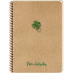 Lucky A5 80 Yaprak Noktalı Spiralli Kraft Kapak Ivory Kağıt Defter