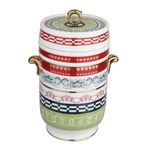 Lucky Art Lancelot Bone Kulplu Kavanoz 18 cm
