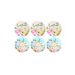 Lucky Art Luckyart Peony Desenli 6 Lı Bone China Porselen Yemek Tabağı Seti 27 Cm Lyba039