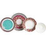 Lucky Art LYFG 055 Eliana Desenli New Bone China Porselen 24 Parça Yemek Takımı