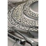 Lucky Art Royal Canterbury Lawrance Silver Pearl 72 Parça Yemek Takımı
