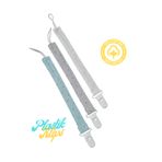 lucky baby Emzik Askısı Plastik Klips Emzik Tutucu %100 Pamuklu Kumaş Puantiye seri