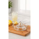 LUCKY CLOVER Büyük Boy Cam Limonluk Limon Sıkacağı 16x8 cm | Manuel Narenciye Mutfak Sıkacağı