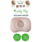 Lucky Day Bebek Kafa Yastığı Bej Bebek Kafa Yastığı, Air Düz Kafa Yastık, Bebek Yastığı, Organik Pamuk Kumaş
