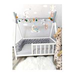 Lucky Kids 420 CM 4 LÜ PELUŞ ÖRGÜ KORUMA MODELİ YENİ NESİL WELSOFT KUMAŞ (80X130 BEŞİK İÇİN)