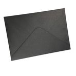 lucky star 25 Parça İnci Siyah A7 Zarflar, 13,6 x 19,6 cm, 5x7 Düğün Davetiye Kartları için Mükemmel, Doğum Günü Tebrik RSVP Daveti