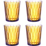 LuckyArt Almera Lucky Art 4lu Cam Su Bardagı Seti Amber - 300 ml
