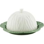 LuckyArt Lucky Art Lefora Porselen Tereyağlık Kapaklı Servis Tabağı 17CM Lyjı 009 - 0 - 3 lt - Çok Renkli