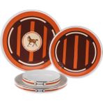 LuckyArt Lyxı 010 Alvira 24 Parça Turuncu Bone Yemek Takımı 6 Kişilik Porselen Desenli