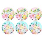 Luckyart Peony Desenli 6 Lı Bone China Porselen Yemek Tabağı Seti 27 Cm Lyba039
