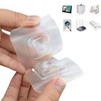 Luckybrosis 9 Sets Sihirli Kanca çIft Taraflı çOk AmaçLı Kancalar Kendinden YapışKanlı şEffaf Su GeçIrmez Ve Yağ GeçIrmez. Mutfak Banyo Oturma Odası IçIn Delme Yok çıKarıLabilir Max 10kg