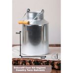 LUCKYHOMES Country Tarzı Galvaniz Uzun Süt Güğümü,dekoratif Güğüm,paslanmaz Galvaniz Uzun Geniş Kova 3,5 Litre