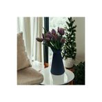 LUCKYHOMES Ferforje Metal İtalyan Vazo,dekoratif Saksı,Sürahi Vazo,İkea Model Metal Dekoratif Vazo Siyah 21 CM