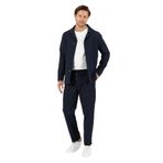 Lucos Erkek Lacivert Likralı Esneyen Kumaş 2'li Overshirt Ceket+Jogger Lastikli Pantolon Lacivert 54