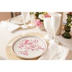 Lucra Charm Collection Düz Servis Tabağı Set 25CM - Kırmızı - Sarı - 2 Adet