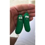 Lucylund Pickle Rick Anahtarlık - Eğlenceli Rick And Morty Figürü - Yeşil