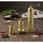 Ludia Ludıa Zamak Metal Altın Renk 3 Lü Set Karabiber,kahve,çörek Otu El Değirmeni Öğütücü Grinder S2
