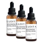 Ludita Kırışıklık Karşıtı ve Yenileyici Retinol (A vitamini) Serum (0.3% RETİNOL, CERAMİDE, SQUALANE) (3 paketi)