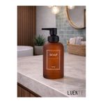 LUENTE Cam Köpük Sıvı Sabunluk 350 ml. Amber Renk