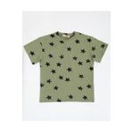 LUESS Erkek Çocuk Yıldız Baskılı Oversıze T-Shirt
