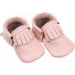 Lufata Deri Püsküllü Patik - Pembe
