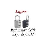 Lufern 32 mm 3 Basamaklı Haneli Şifreli Premium Paslanmaz Çelik Küçük Ekstra Güçlü Şifreli Asma Kilit