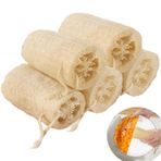 Luffa sünger, 5 adet doğal lif kabağı salatalık süngeri, lif kabağı peelingi, biyolojik lif kabağı banyo süngeri, duş süngeri, kişisel bakım, mutfak, banyo fırçası ve lif kabağı sabunu için, 12,1 cm