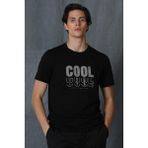 Lufian 111020173 Siyah Maya Modern Grafik Erkek T-shirt