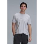Lufian 111020190 Taş Bisiklet Yaka Regular Fit Kısa Kollu Erkek T-shirt