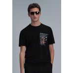 Lufian 111020202 Siyah Erkek T-shirt