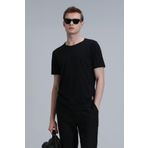 Lufian 111020203 Junya Siyah Erkek T-shirt
