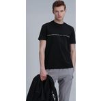 Lufian 111020211 Carlos Siyah Modern Grafik Erkek T-shirt
